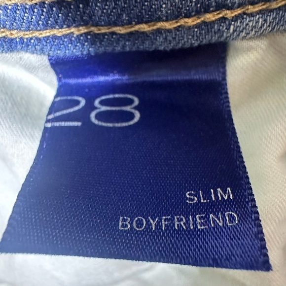 Pilcro By Anthropologie Slim Boyfriend Jeans Distressed Light Wash Size 28 - Picture 13 of 14